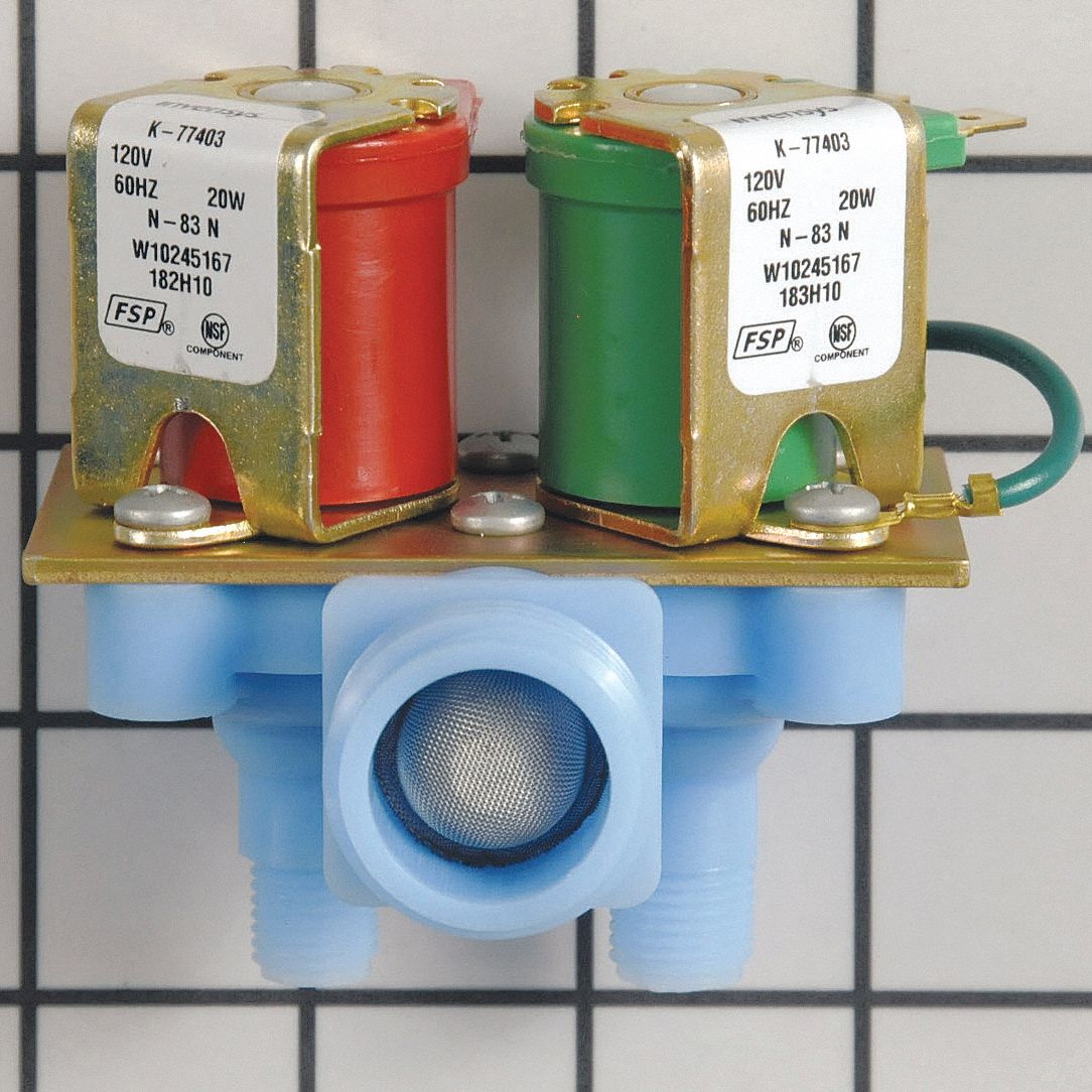 WHIRLPOOL, Water Inlet Valve 58NN16W10245167 Grainger