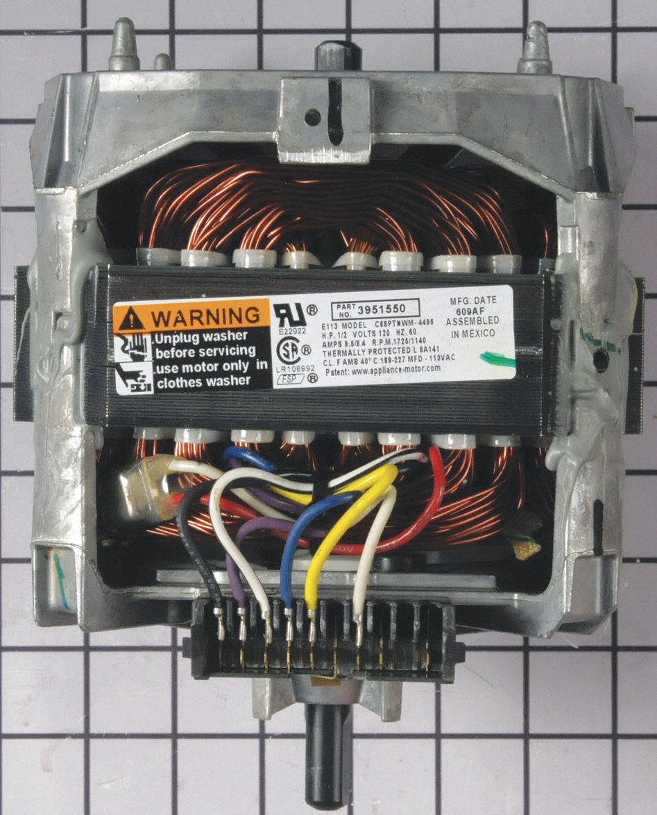 WHIRLPOOL, Washer Direct Drive Motor 58NP51661600 Grainger