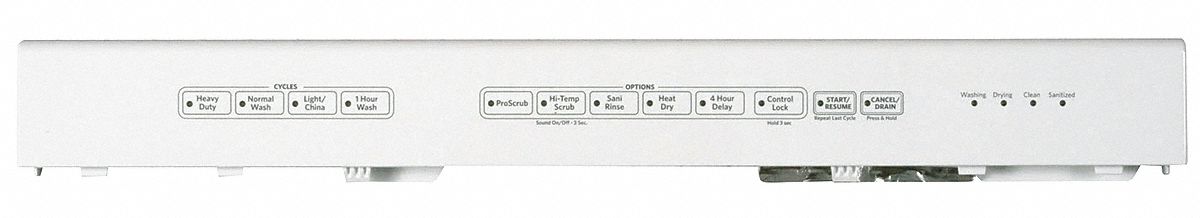 Touchpad and Control Panel, White