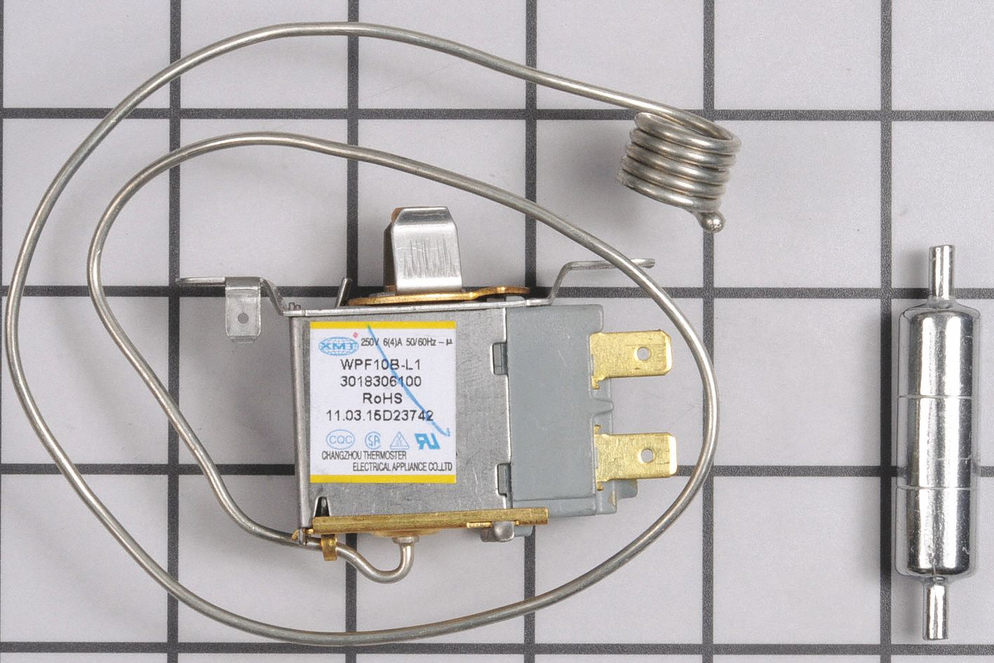 Temperature Control Thermostat: Mfr Part # WR50X10104