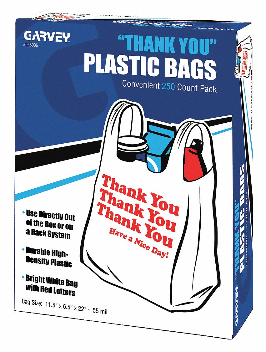 Garvey Plastic Shopping Bags PK250