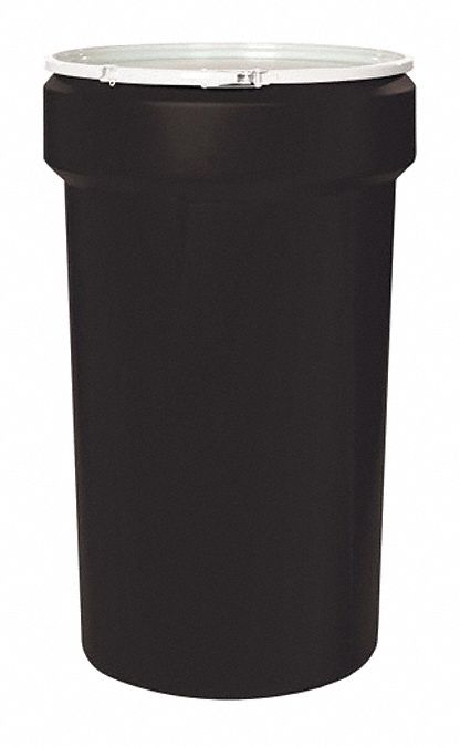 Open Head Poly Drum, w/Lock Ring, 55 gal.