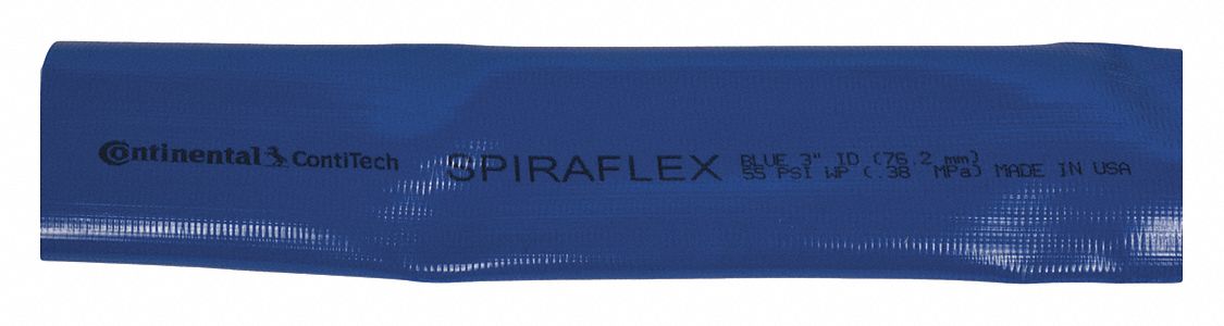 HOSE, -23 °  TO 66 ° C, -23 ° C TO 66 ° C, PVC, 300 FT L, BLUE, 68.3 MM OD, 65.1 MM ID