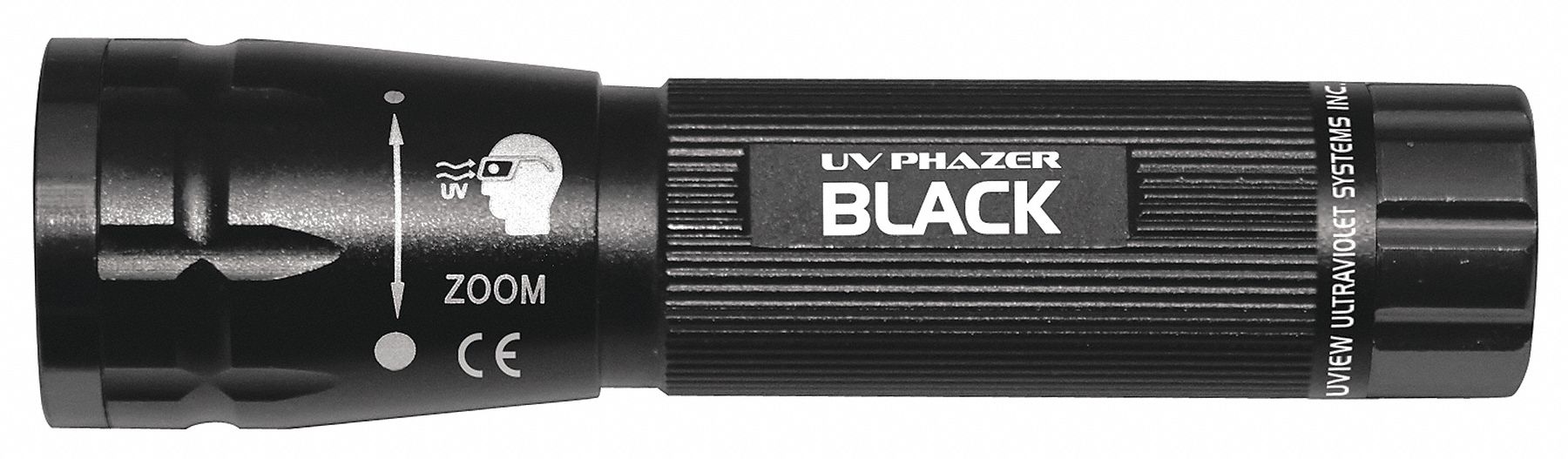 UVIEW, UV Light Phazer,Black,AAA Batteries 58PL22413075 Grainger