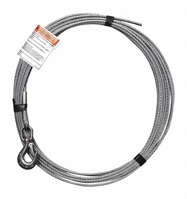 Cable Assembly: Cable, 45 ft Line Lg, 1/4 in Line Dia