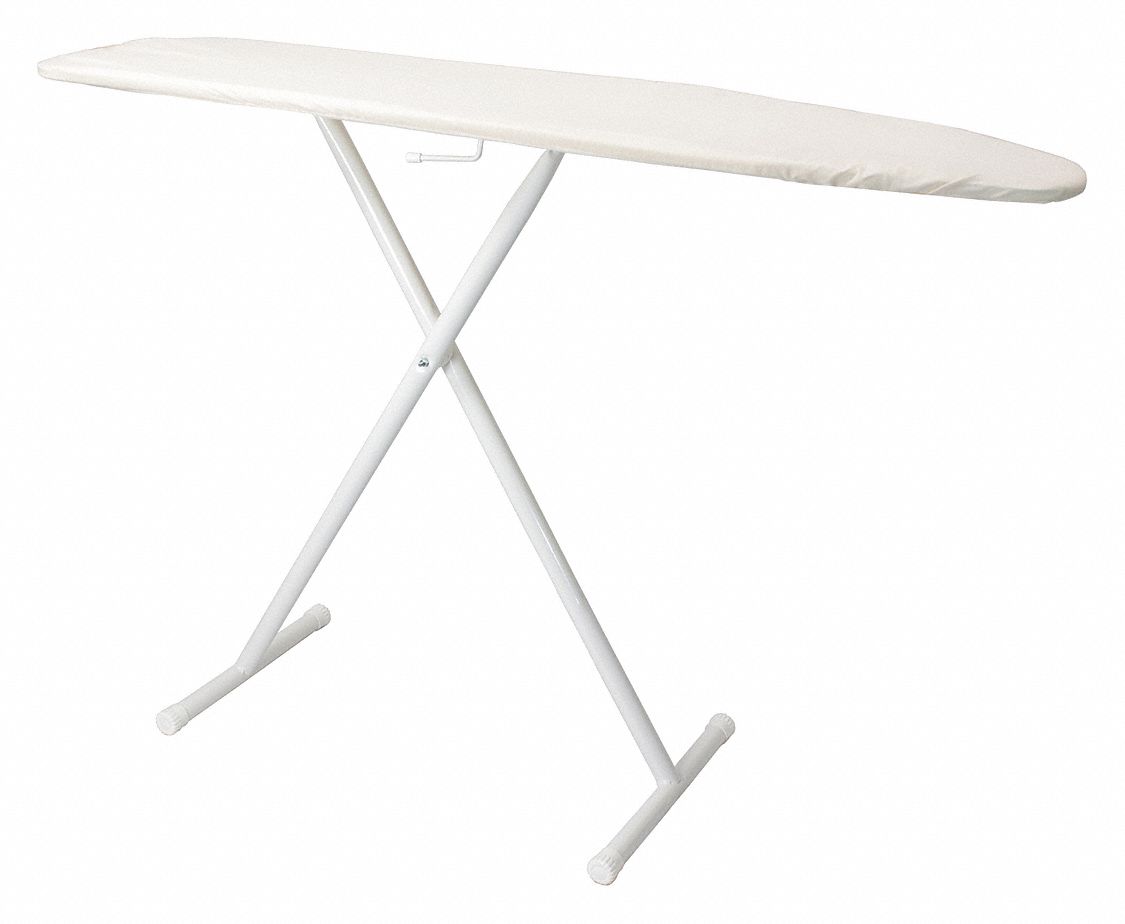 Ironing Board: Full Size, Khaki, 54 in Overall Lg, 14 in Overall Wd
