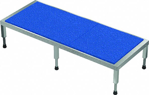 ADJUSTABLE WORK-MATE STAND, GREY, STAINLESS STEEL, 24 IN X 60 IN, 9 IN TO 14 IN H