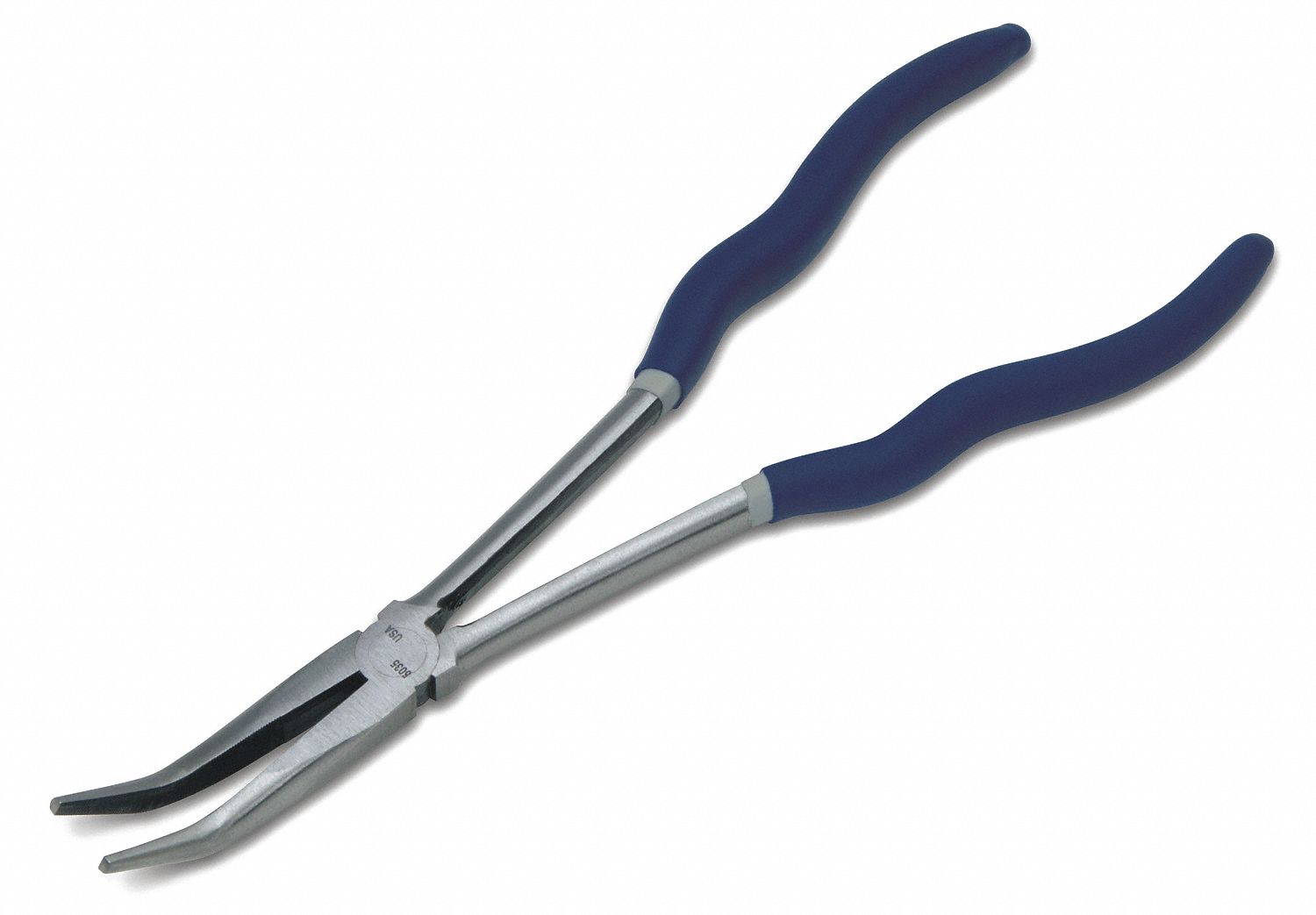Needle Nose Plier,11",45 deg.ree Bent 58TF84PL211BC Grainger