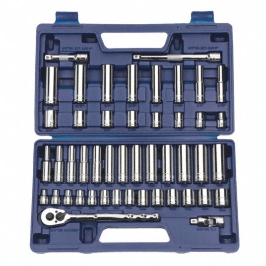 WILLIAMS, Socket and Drive Tool Set,3/8