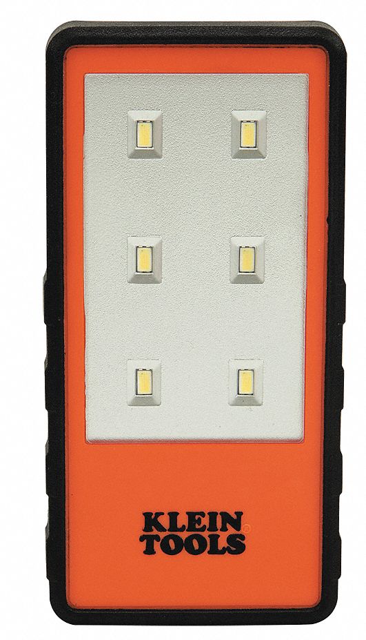 CLIP LIGHT, RUBBER, ORANGE/BLACK, LED, 150LUMENS, 3 AAA BATTERIES