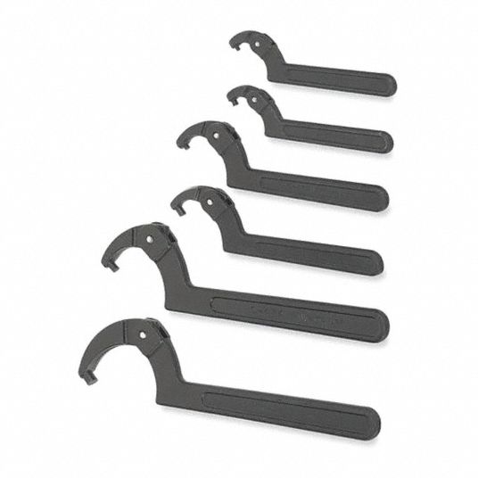 WILLIAMS, Pin Spanner,Adjustable,4-1/2 To 6-1/4