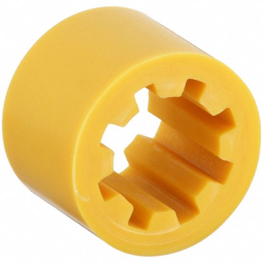 FINISH THOMPSON Coupling Insert, Yellow Urethane: Fits Finish Thompson Brand