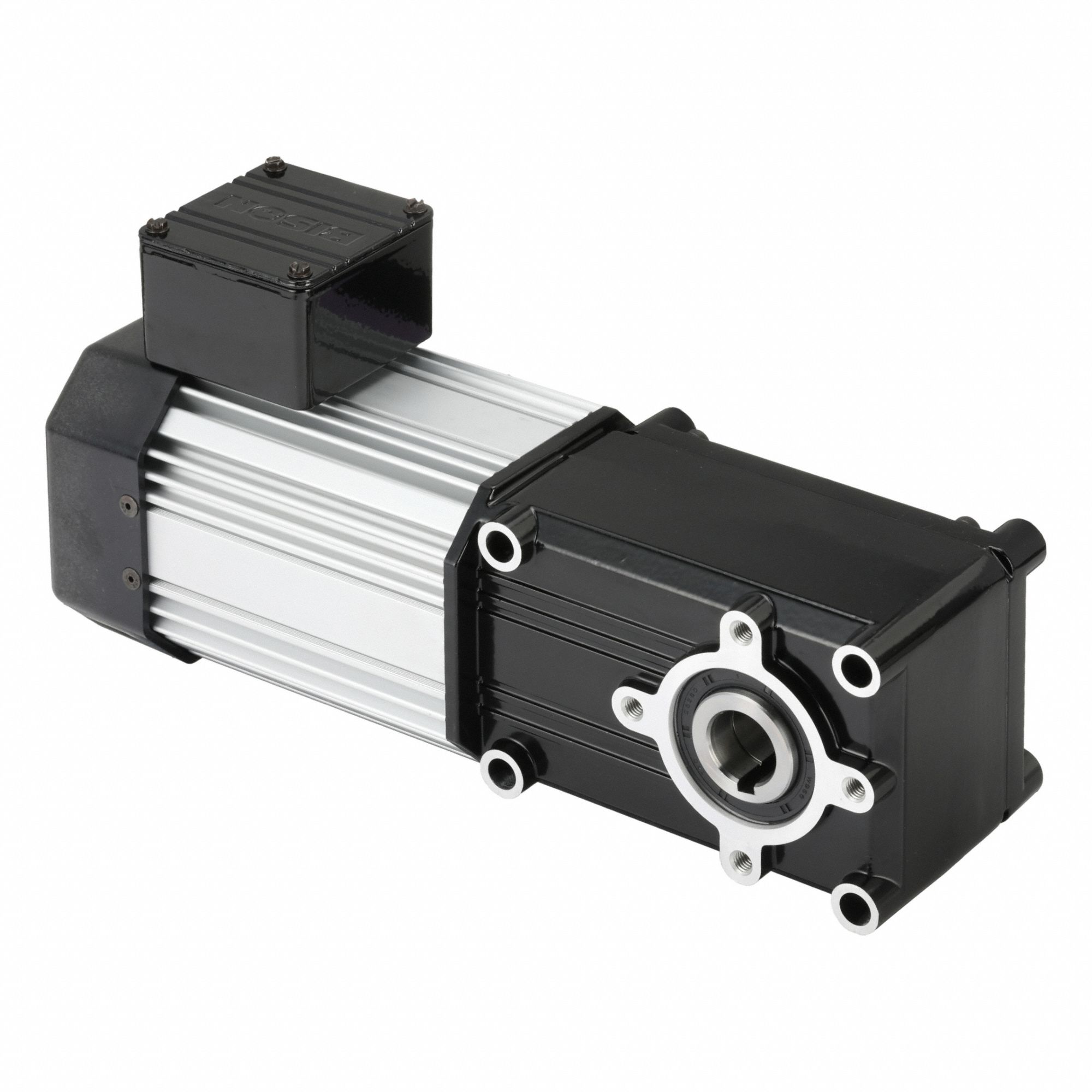 AC Gearmotor: Right Angle, Single Output Shaft, Round, Universal AC/DC, TEFC, 17 RPM, CW/CCW