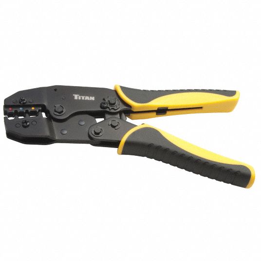 TITAN, Ratcheting Wire Terminal Crimper - 58ZR87|11477 - Grainger