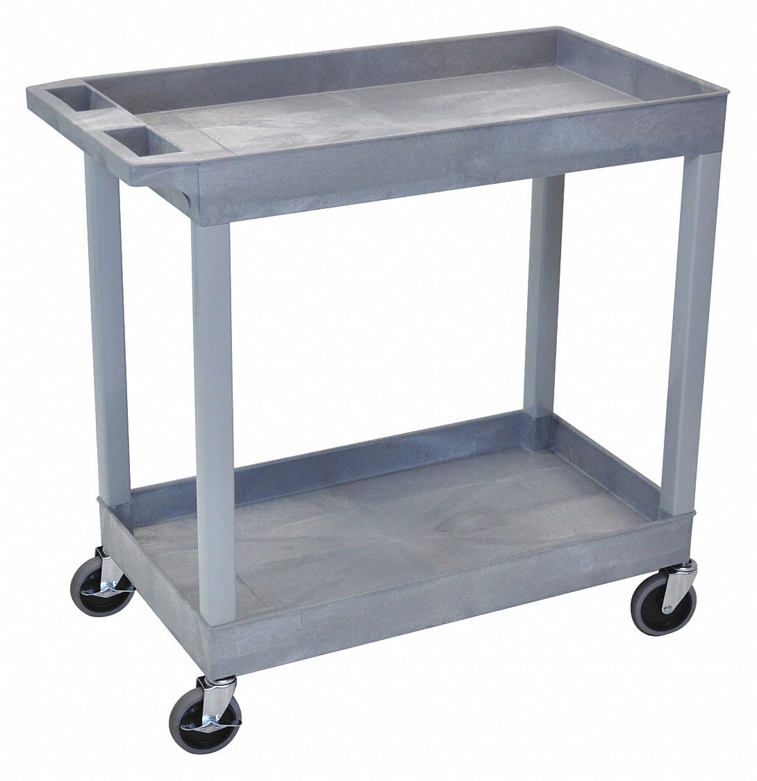 High Capacity, (2)Tub Shelves Cart