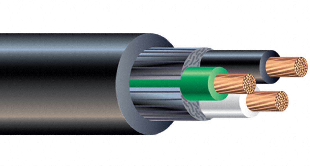 SOUTHWIRE, 3 Conductors, 14 AWG, SJEW Cable - 830XM9
