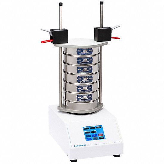 Mechanical Sieve Shaker: Vibration, 8 in Sieve Dia Accepted, Digital, 60 Hz Freq