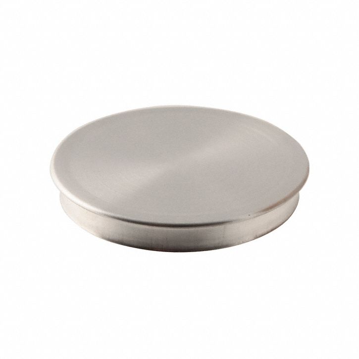 Sieve Cover: 3 in Overall Dia, Stainless Steel