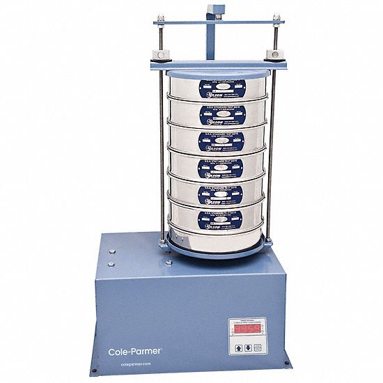Mechanical Sieve Shaker: Orbital, 8 in Sieve Dia Accepted, 6 # of Full Size Sieves Held