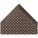 ENTRANCE MAT, SMOOTH TOP DRAINAGE, OUTDOOR, HEAVY, 3X5 FT, ½ IN THICK, RUBBER, BEVELED