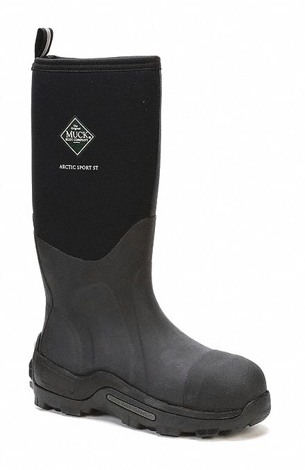 Steel Toe Boot, ArtcSport, 16", Blk, Sz13, PR