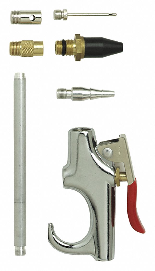 CAMPBELL HAUSFELD, Lever Grip, 1/4 in NPT Female, Pneumatic Kit Blow