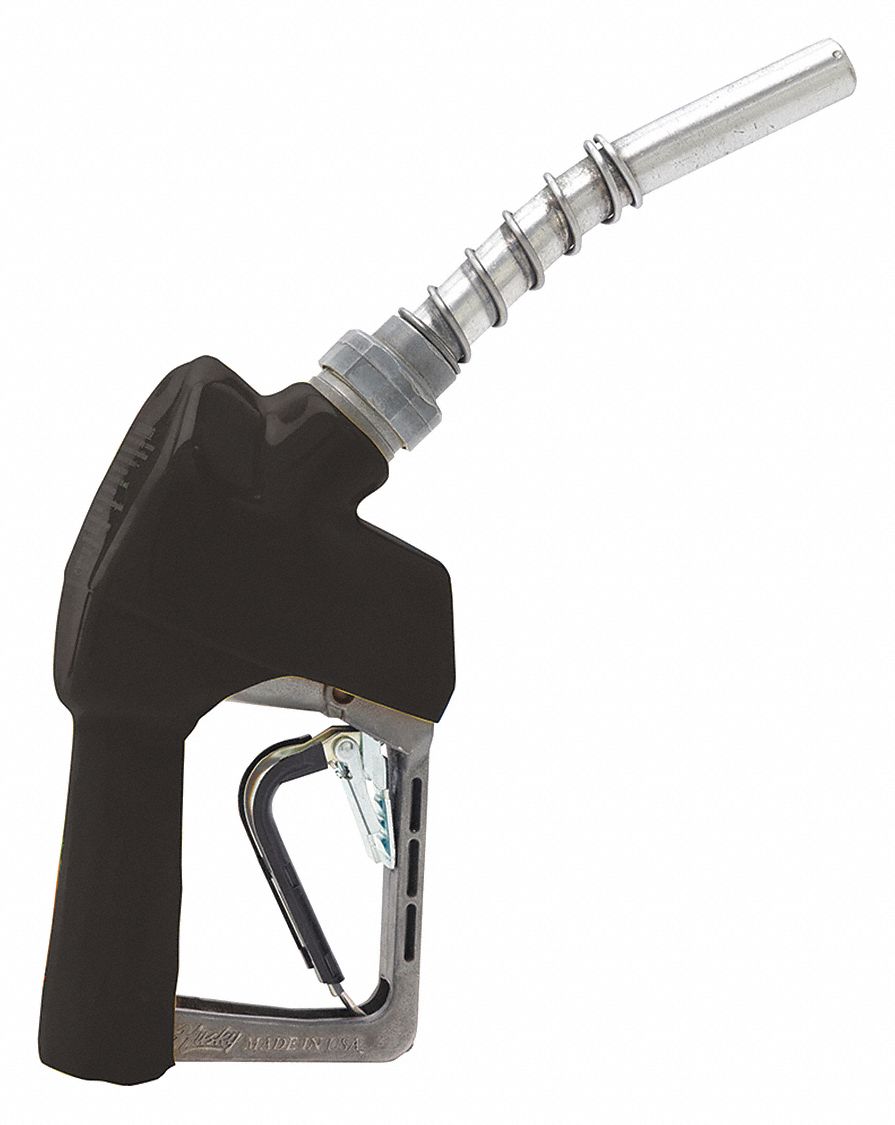 HUSKY Fuel Nozzle: Non-Metered Auto Shutoff Nozzle, 15 gpm Max. Flow Rate,  3/4 in NPT, Aluminum, ISO
