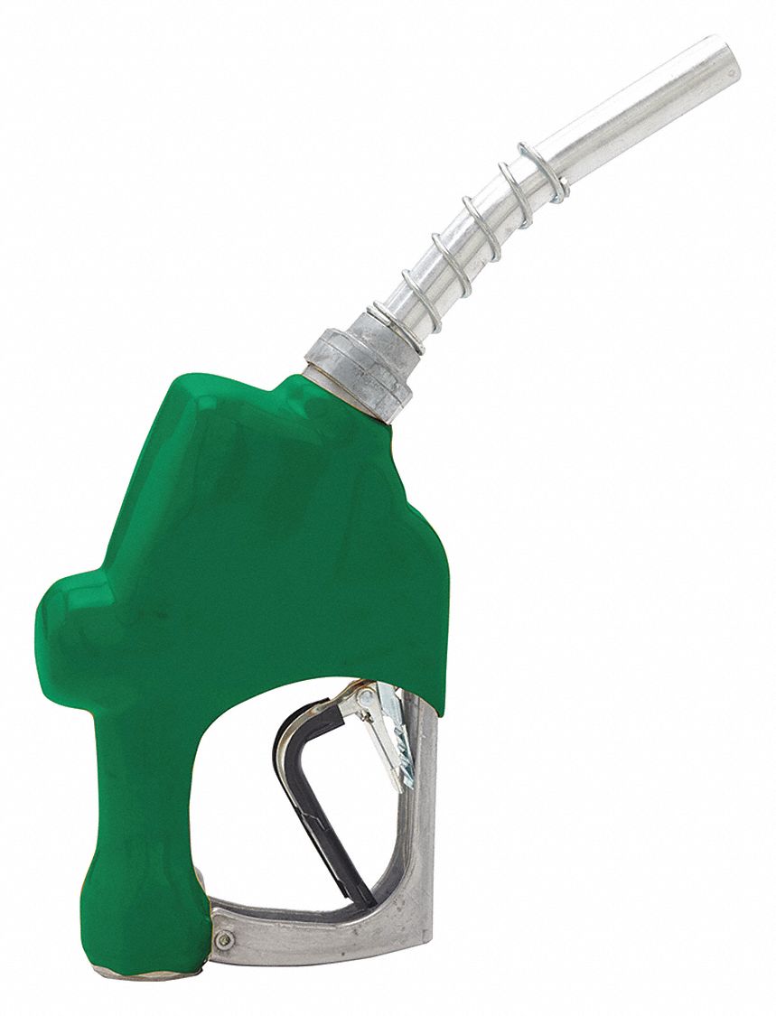 Cox Hardware and Lumber - Fuel Pump Nozzle for Diesel Fuel Auto Cutoff 3/4  Green Handle