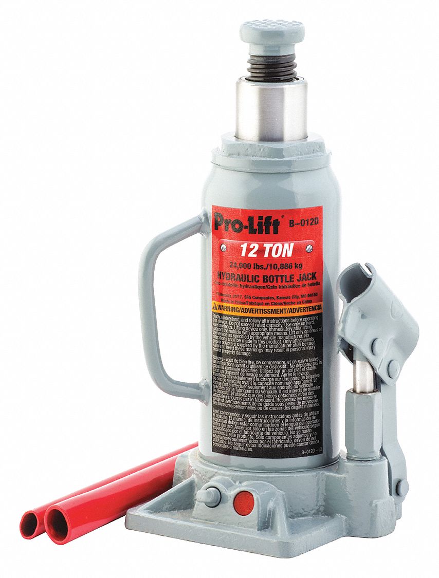 PROLIFT, Bottle Jack, Steel, HighClearance Bottle Jacks 59DM41B012D Grainger