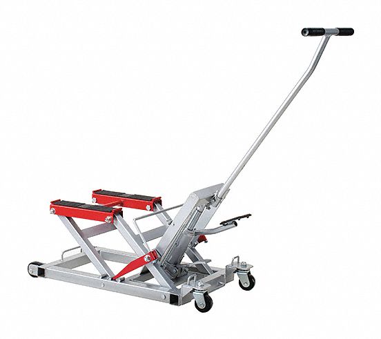 Motorcycle Lift Jacks: Motorcycle Lift Jack, Steel, Mechanical, 0.75 ton Load Capacity
