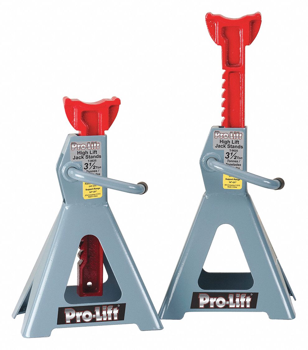 PROLIFT, Jack Stand, Steel, Jack Stands,High Lift,31/2 tons 59DM81