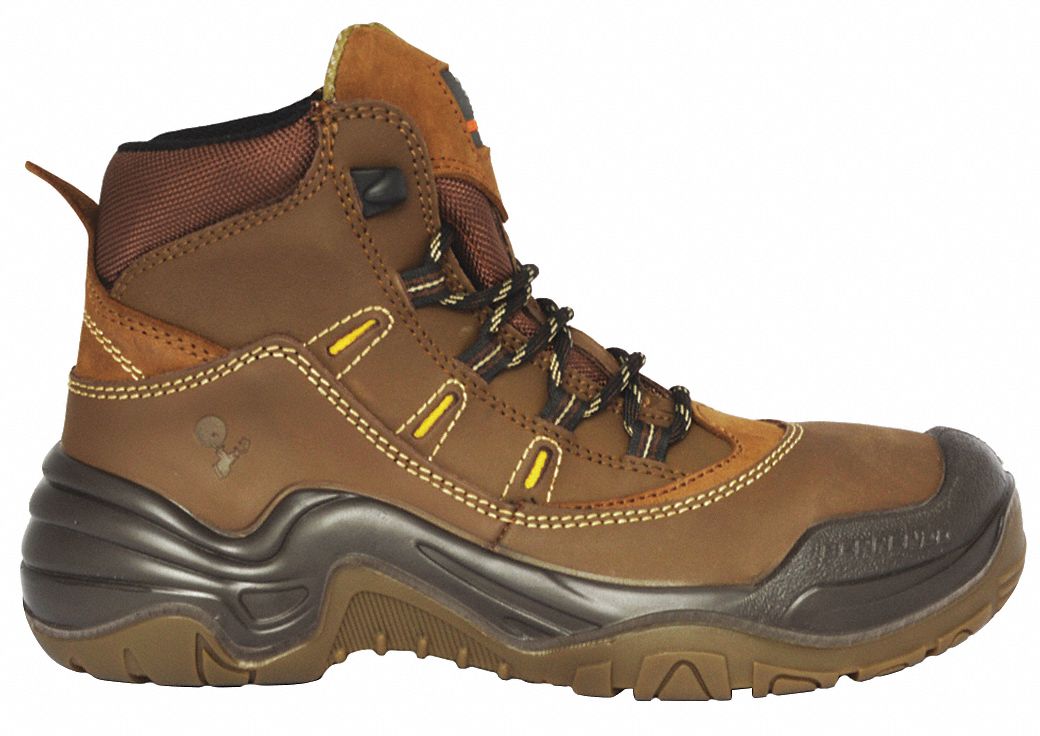 BERRENDO Botines de Seguridad con puntera de Acero Dieléctrico Café Talla 22 Unisex - Botas y Zapatos para Trabajo - 204N88 3011CT1ARAOT220 - Grainger México