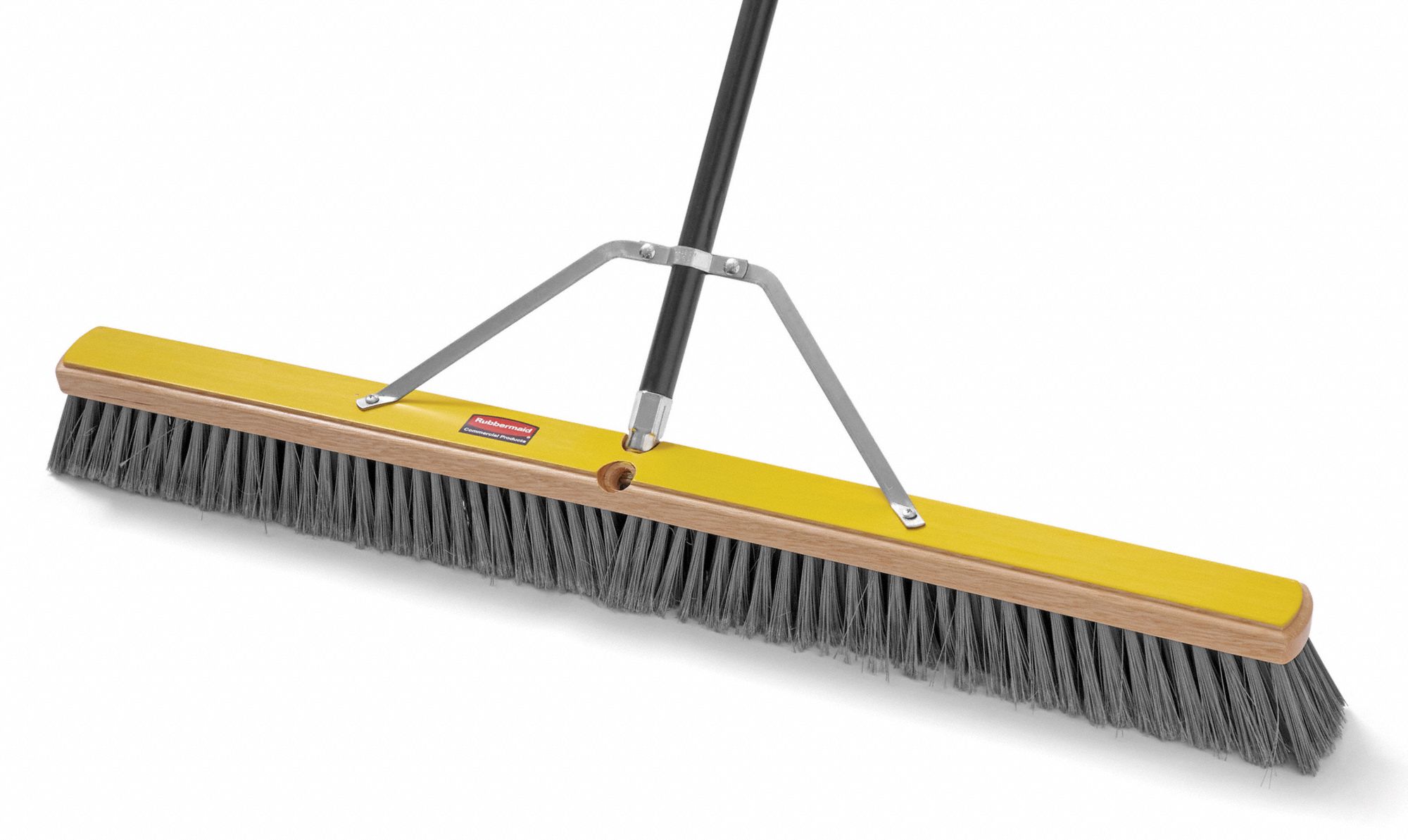 RUBBERMAID COMMERCIAL PRODUCTS Synthetic Push Broom, 36 in Sweep Face