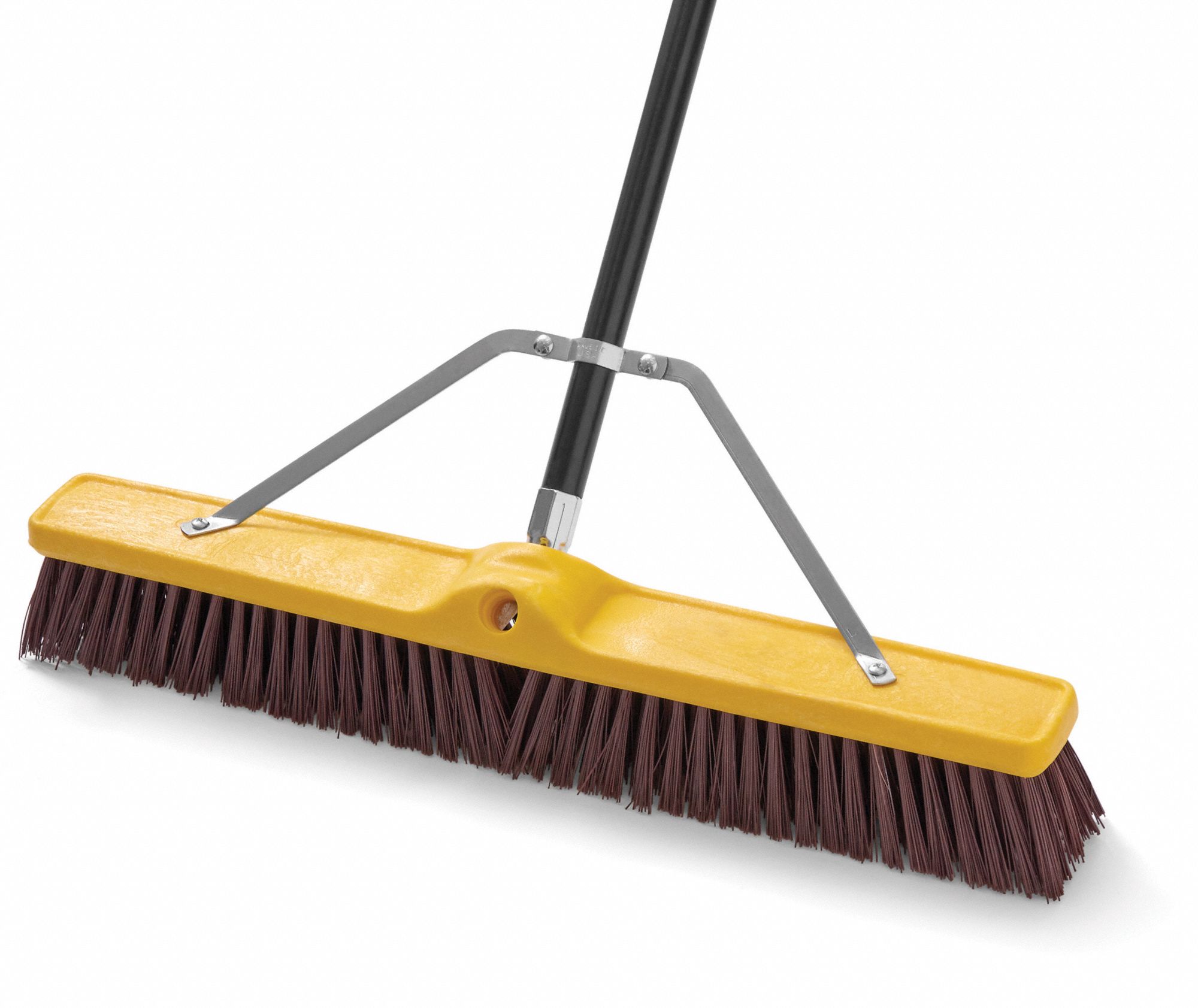 RUBBERMAID COMMERCIAL PRODUCTS Synthetic Push Broom, 24 in Sweep Face