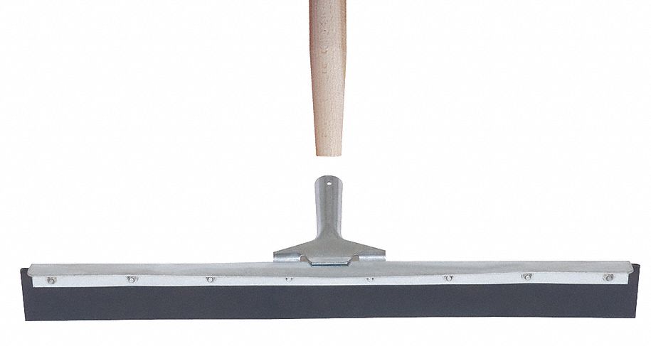 Floor Squeegee: Single-Blade, Includes Handle, Tapered, Not Threaded Thread, Straight