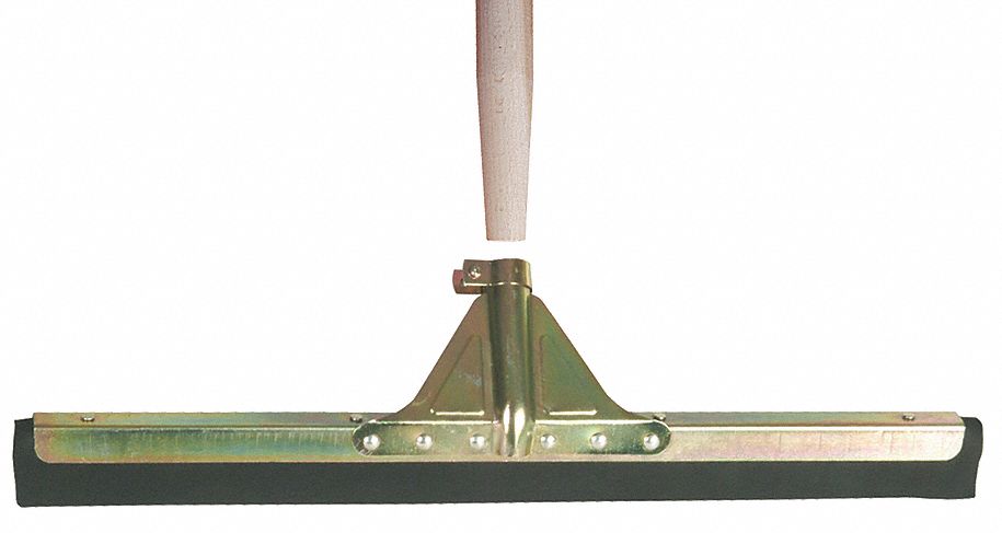 Floor Squeegee: Single-Blade, Includes Handle, Tapered, Not Threaded Thread, Straight