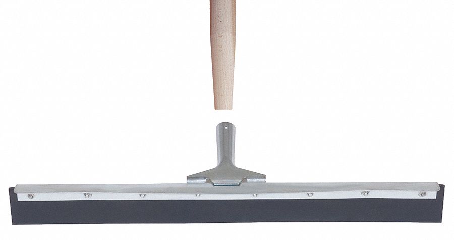 Floor Squeegee: Single-Blade, Includes Handle, Tapered, Not Threaded Thread, Straight