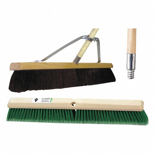 TOUGH GUY, 24 in Sweep Face, Soft, Push Broom - 59JM40