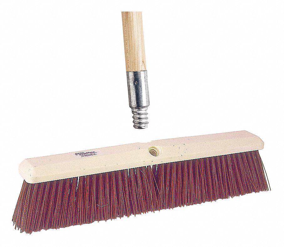 TOUGH GUY Synthetic Push Broom, 24 in Sweep Face 59JM4459JM44 Grainger