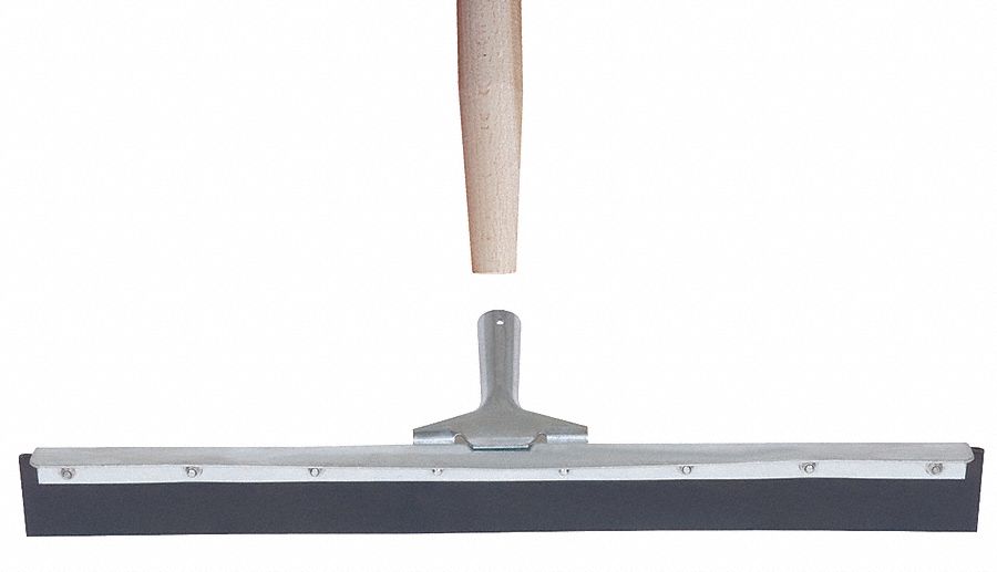 TOUGH GUY Floor Squeegee Neoprene Blade, 18 in Blade Wd, Steel Frame