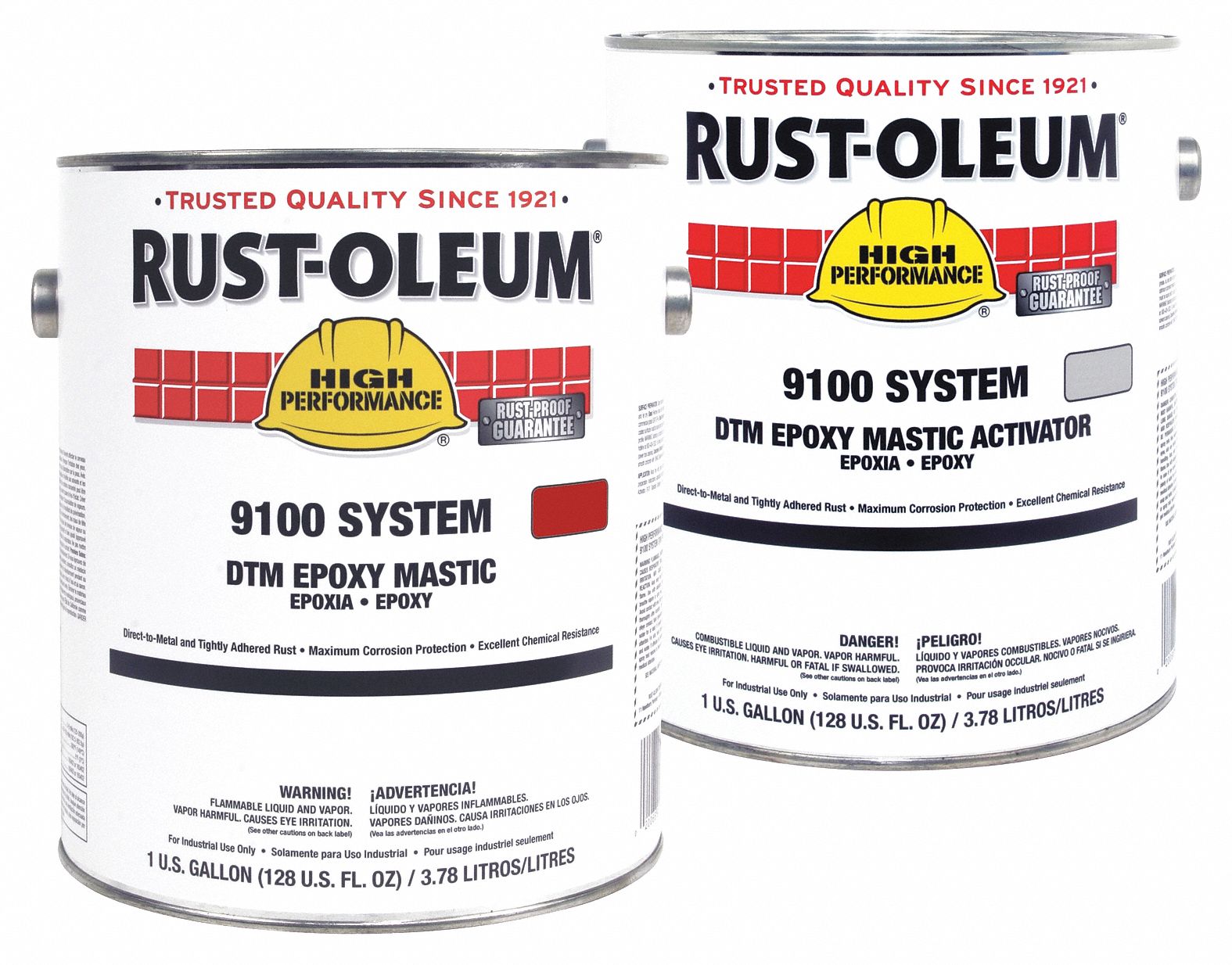 RUST-OLEUM, Exterior/Interior, Epoxy Mastic, Epoxy Activator And Finish ...