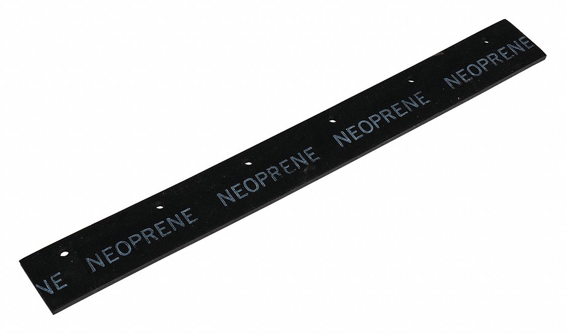 Squeegee Blade, 9 1/2 in W, Black