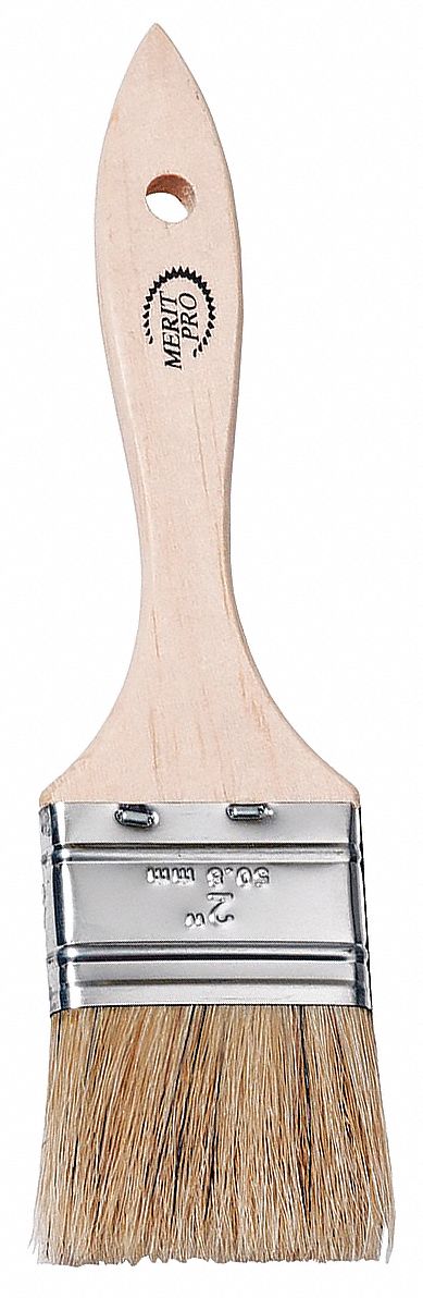 Chip Brush, White Bristle, 2" L