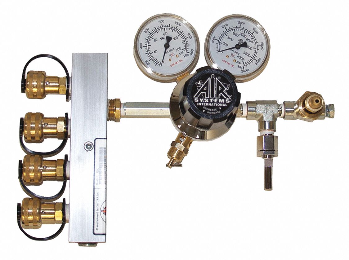 OUTLET 4 MANIFOLD CGA-347, 5000 PSI