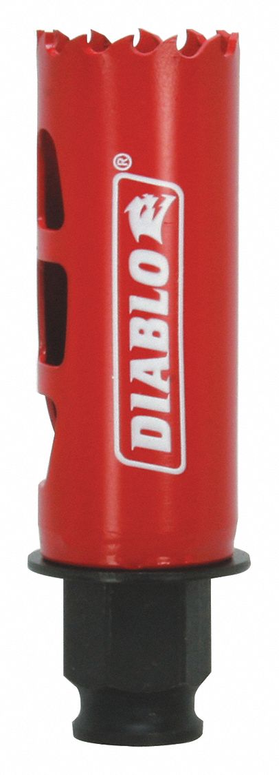 Hole Saw: 1 1/16 in Saw Dia., 4 Teeth per Inch, 2 3/8 in Max. Cutting Dp, Bi-Metal