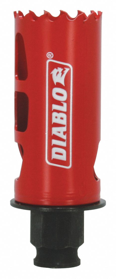 Hole Saw: 1 1/4 in Saw Dia., 4 Teeth per Inch, 2 3/8 in Max. Cutting Dp, Bi-Metal