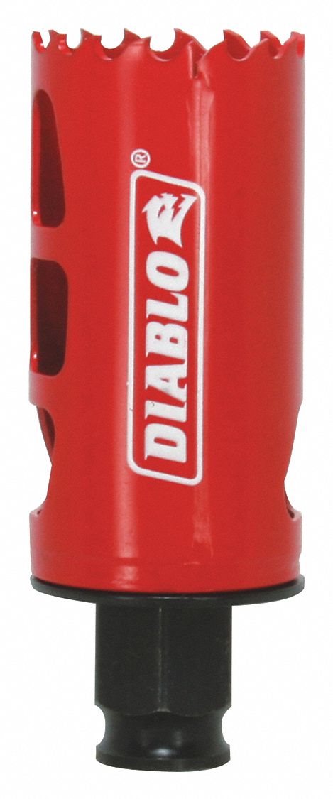 Hole Saw: 1 3/8 in Saw Dia., 4 Teeth per Inch, 2 3/8 in Max. Cutting Dp, Bi-Metal