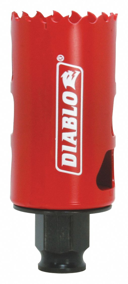 Hole Saw: 1 1/2 in Saw Dia., 4 Teeth per Inch, 2 3/8 in Max. Cutting Dp, Bi-Metal