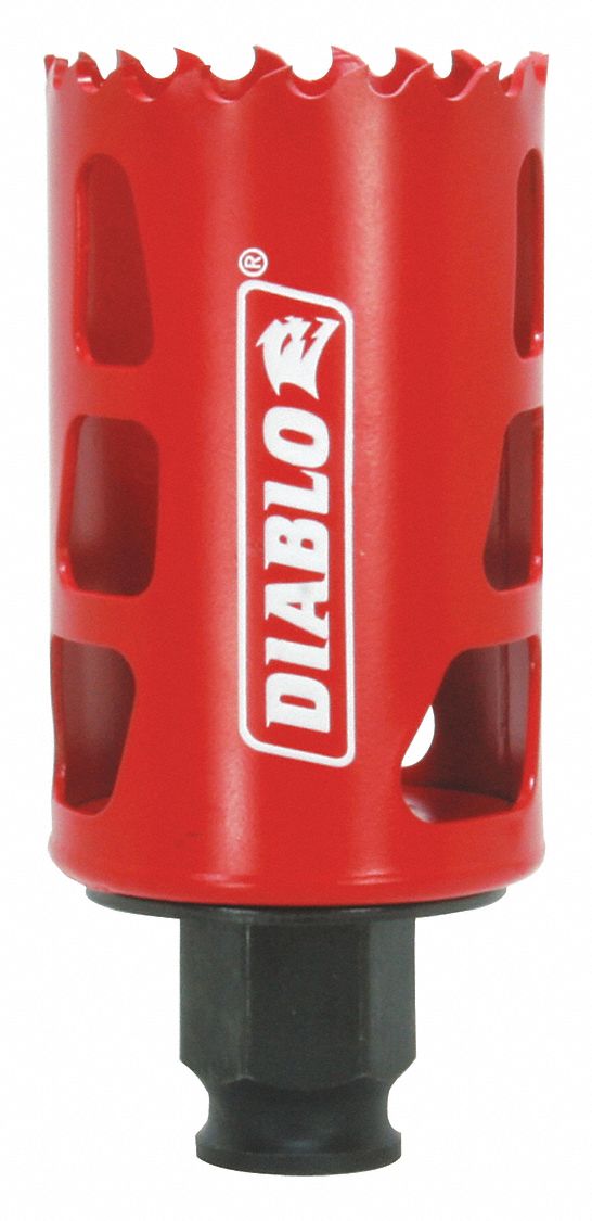 Hole Saw: 1 5/8 in Saw Dia., 4 Teeth per Inch, 2 3/8 in Max. Cutting Dp, Bi-Metal