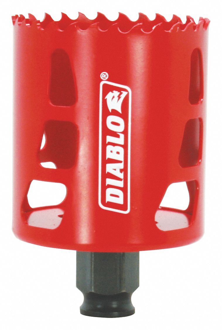 Hole Saw: 2 3/8 in Saw Dia., 4 Teeth per Inch, 2 3/8 in Max. Cutting Dp, Bi-Metal
